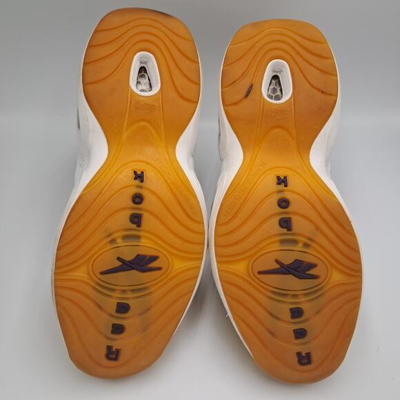 Size 9.5 - Reebok Question Mid Yellow Toe - FX4278 - Picture 7 of 9